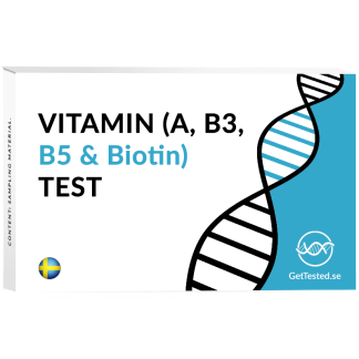 Vitamin A B3 B5 Biotin test