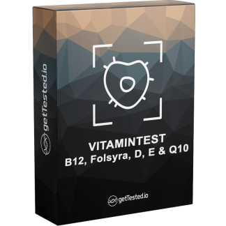Vitamintest B12 folsyra D E Q10